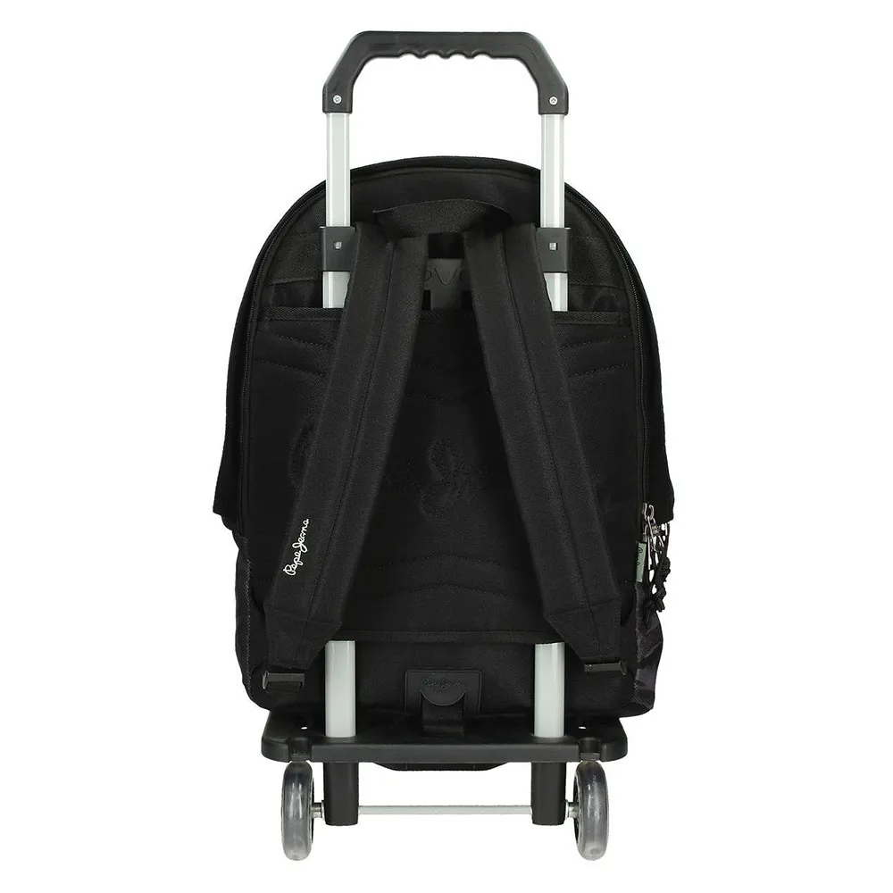 Pepe Jeans Adapt. Davis 44 Cm 20l Ryggsäck Med Hjul, Black