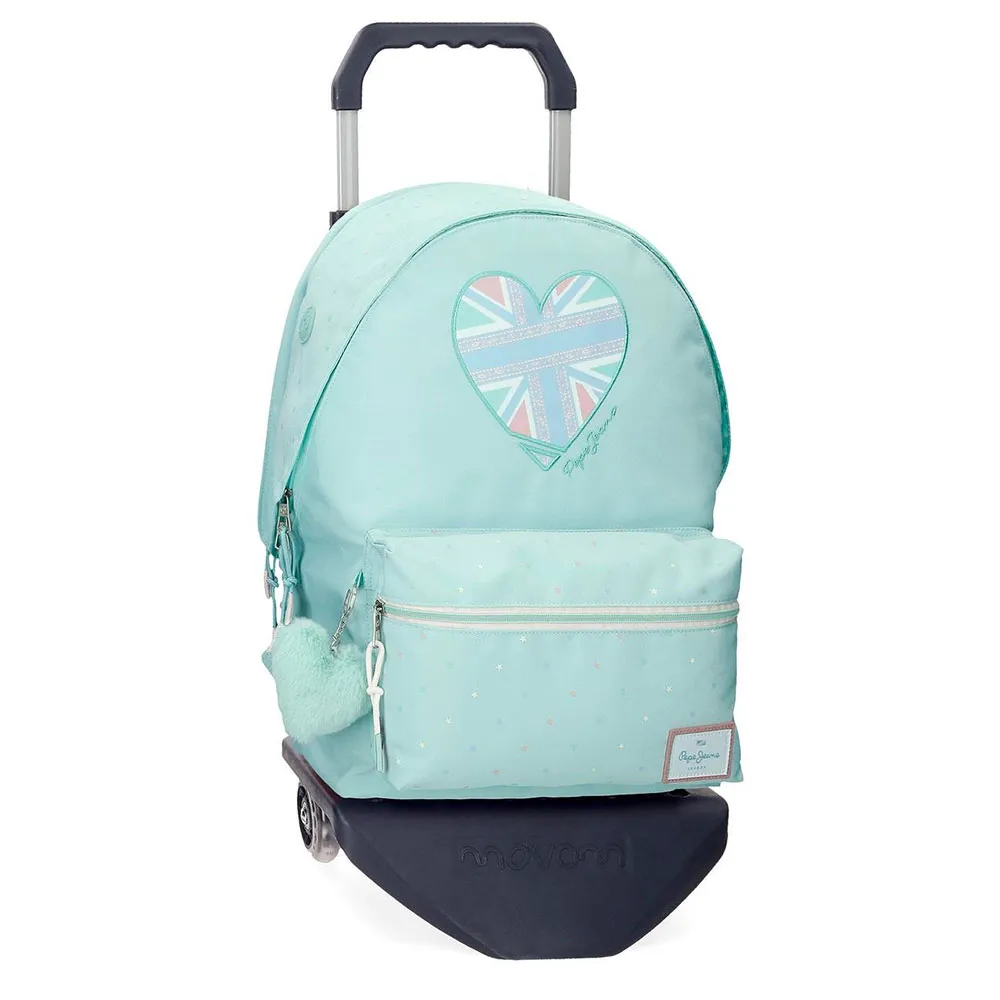 Pepe Jeans Adapt. Nerea 24l Ryggsäck Med Hjul, Blue
