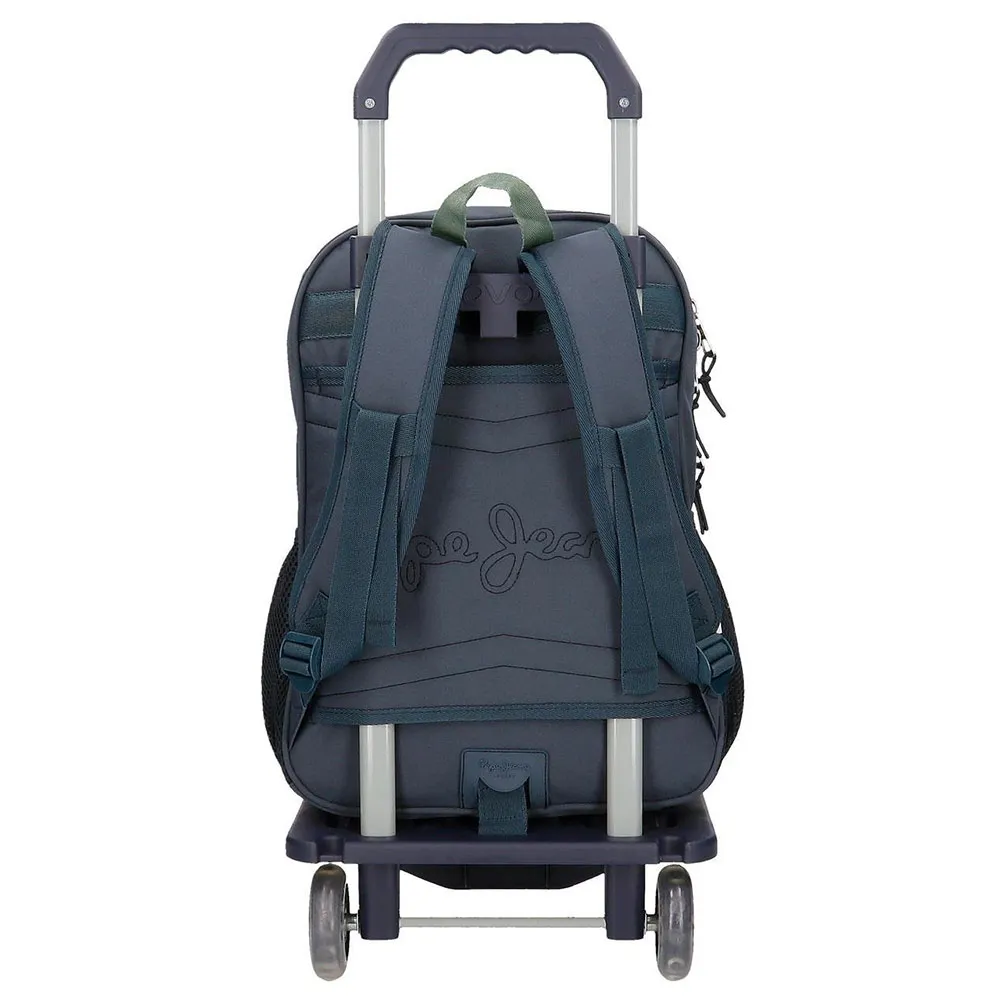 Pepe Jeans Adapt. Tom 40 Cm 16l Ryggsäck Med Hjul, Blue Pepe Jeans Adapt. Tom 40 Cm 16l Ryggsäck Med Hjul, Blue