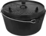Petromax Dutch Oven FT18 With A Plane Bottom Surface, Black, One Size