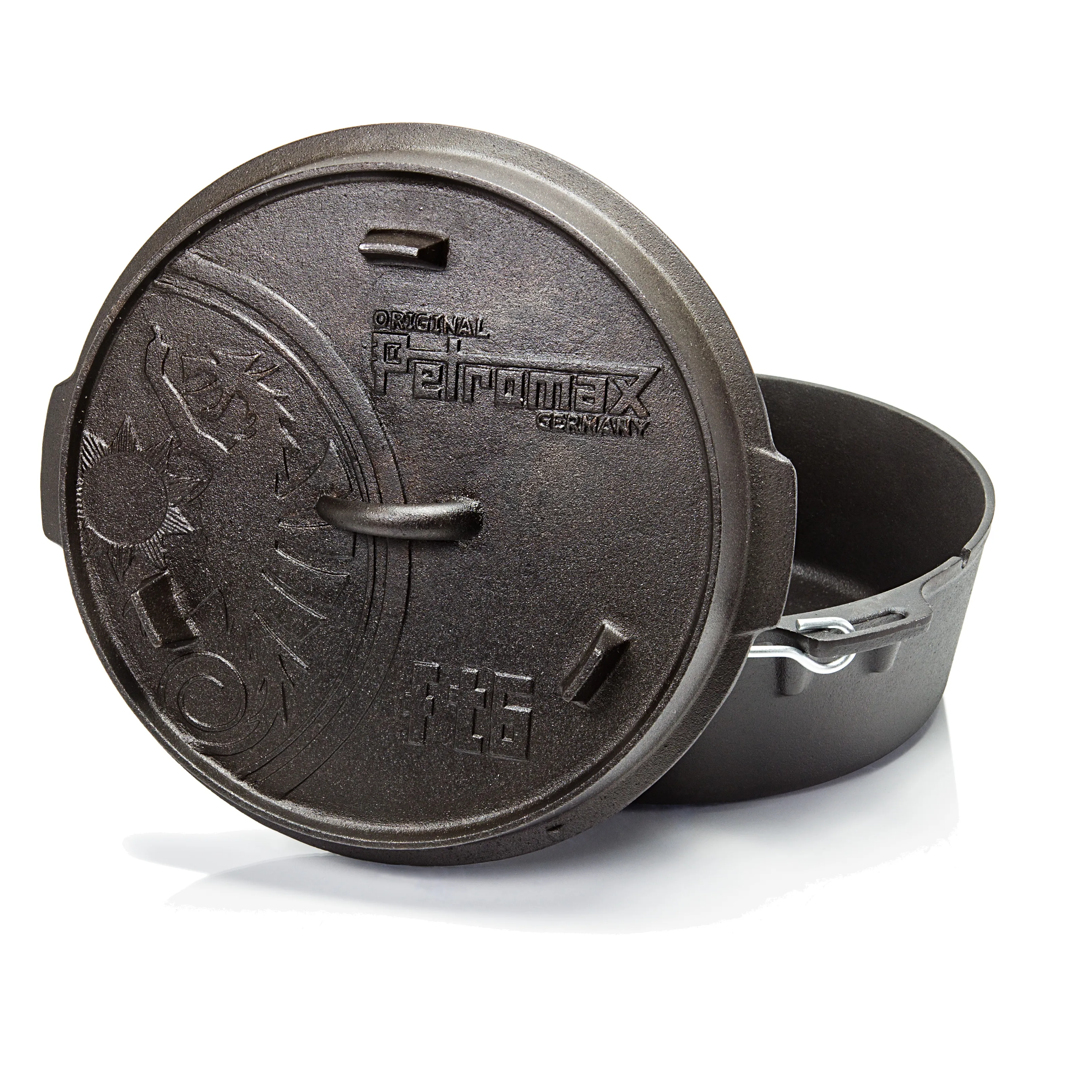 Petromax Dutch Oven FT6 With A Plane Bottom Surface, Black, One Size