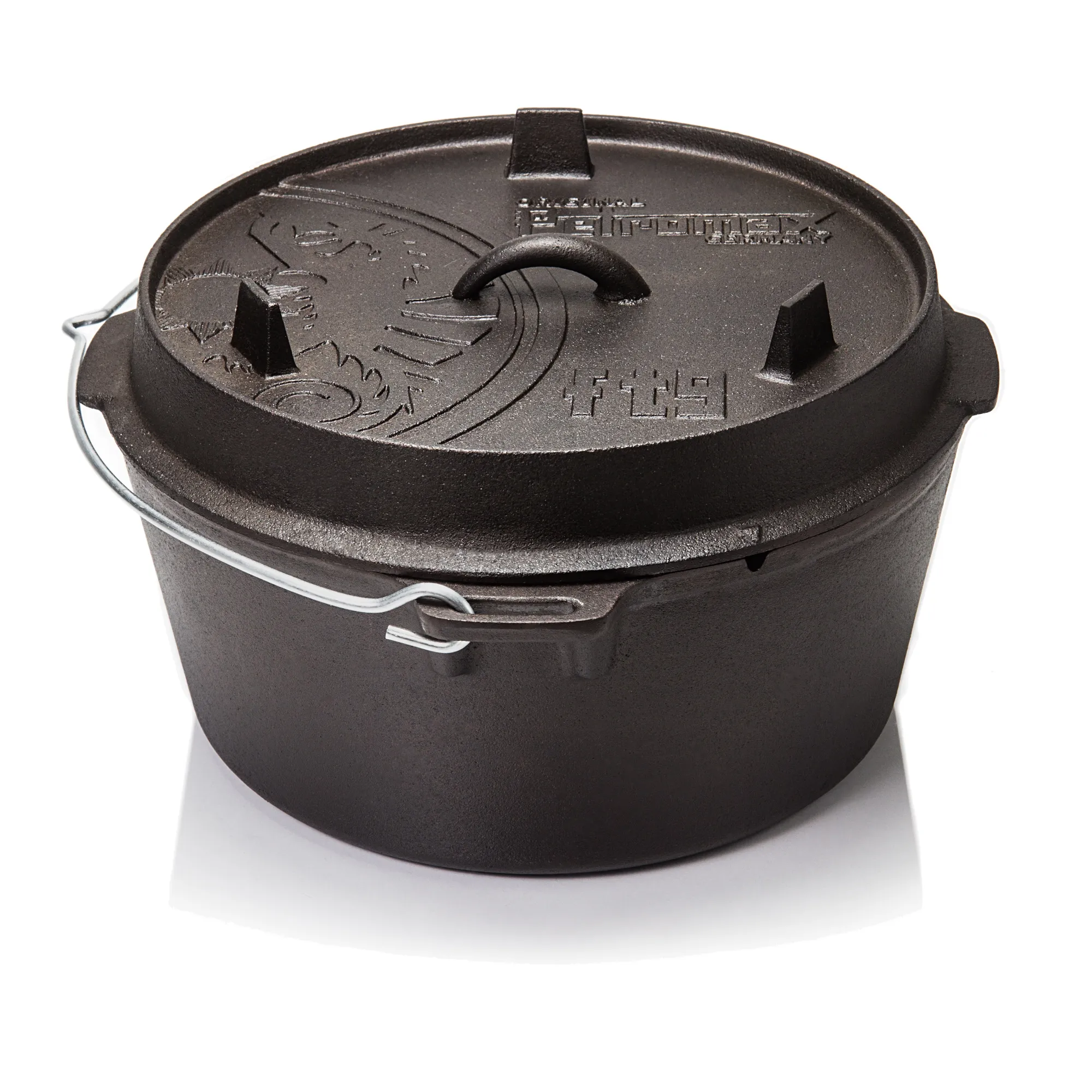 Petromax Dutch Oven FT9 With A Plane Bottom Surface, Black, One Size
