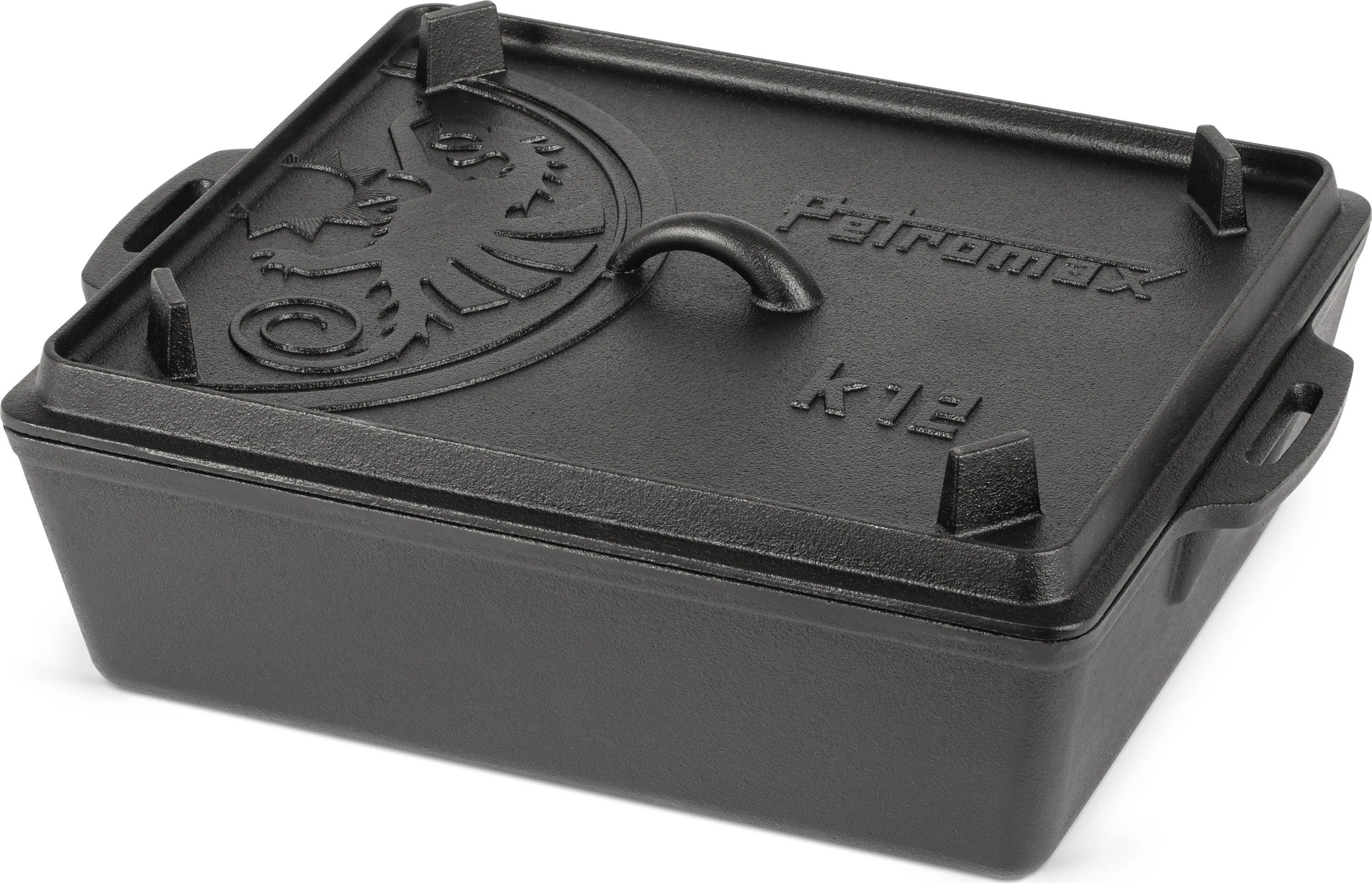 Petromax Loaf Pan With Lid K12, Black, One Size