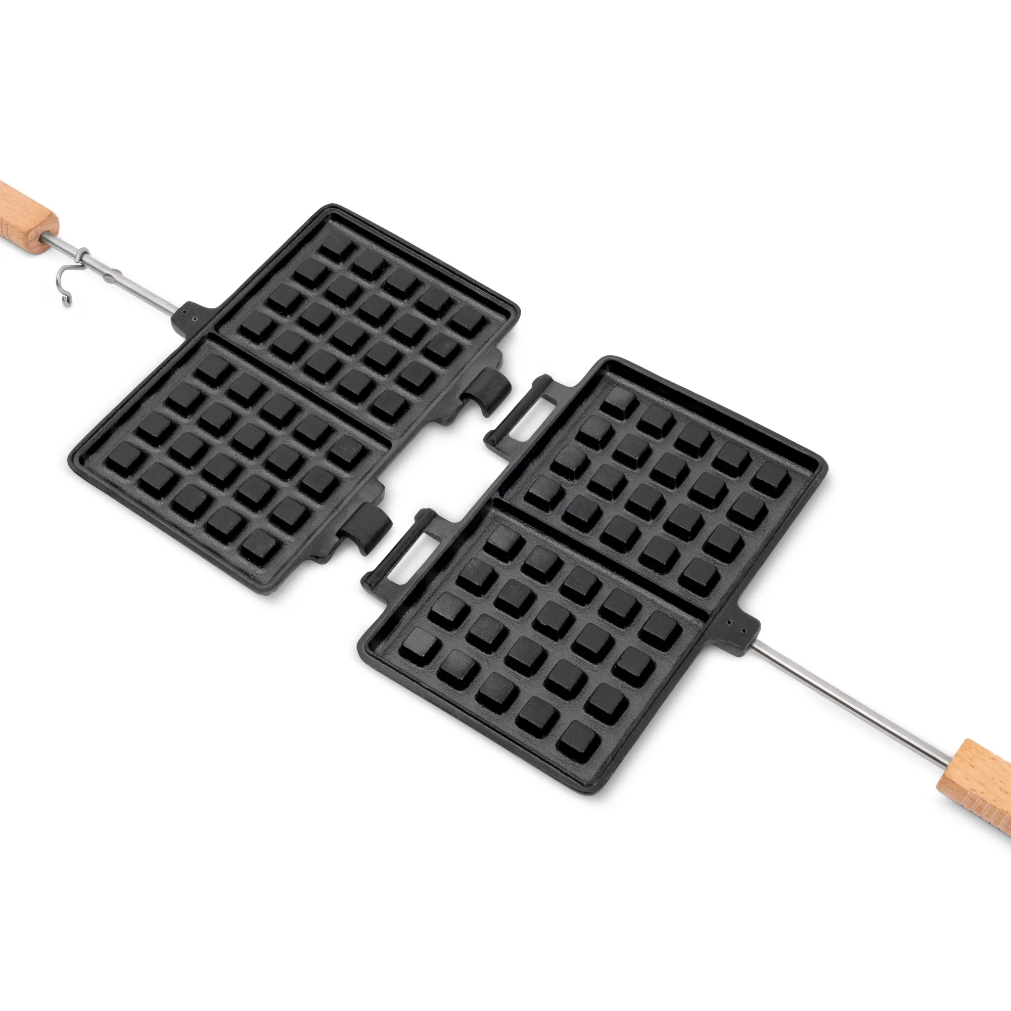 Petromax Waffle Iron Short, Black, One Size