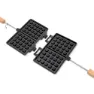 Petromax Waffle Iron Short, Black, One Size