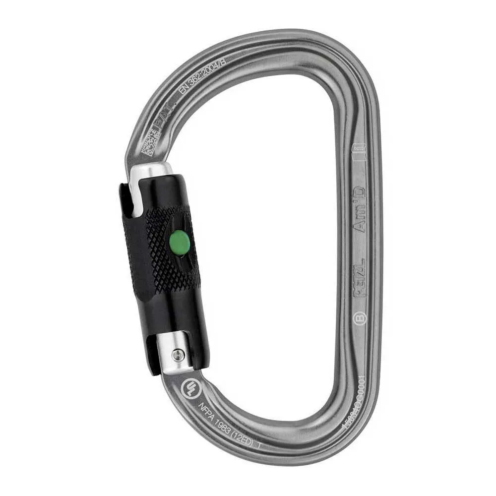 Petzl Am D Ball Lock Karabinkrok, Grey, One Size