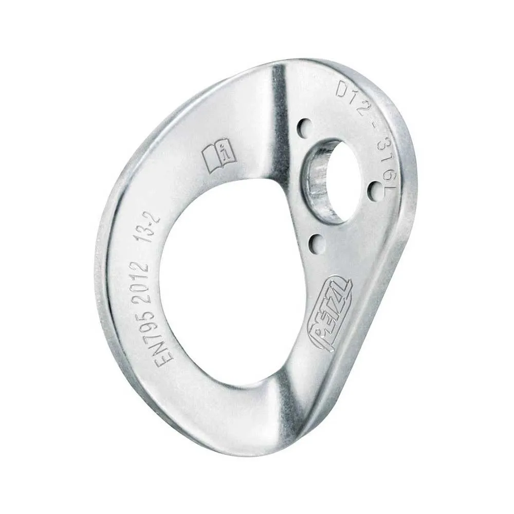 Petzl Coeur Stainless 12 Mm Ankarplatta 20 Enheter, Grey, One Size