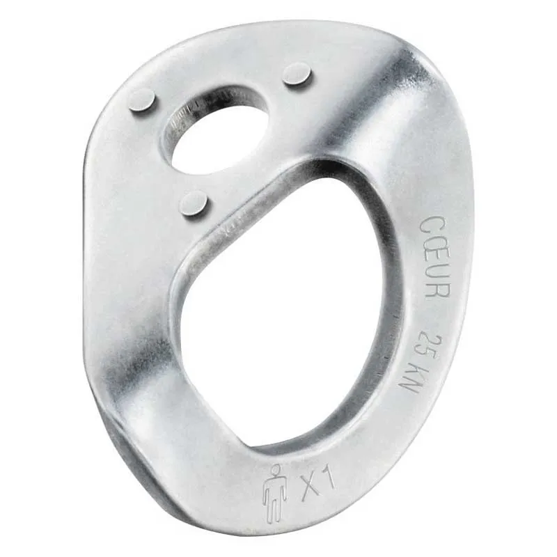 Petzl Coeur Stainless 12 Mm Ankarplatta 20 Enheter, Grey, One Size