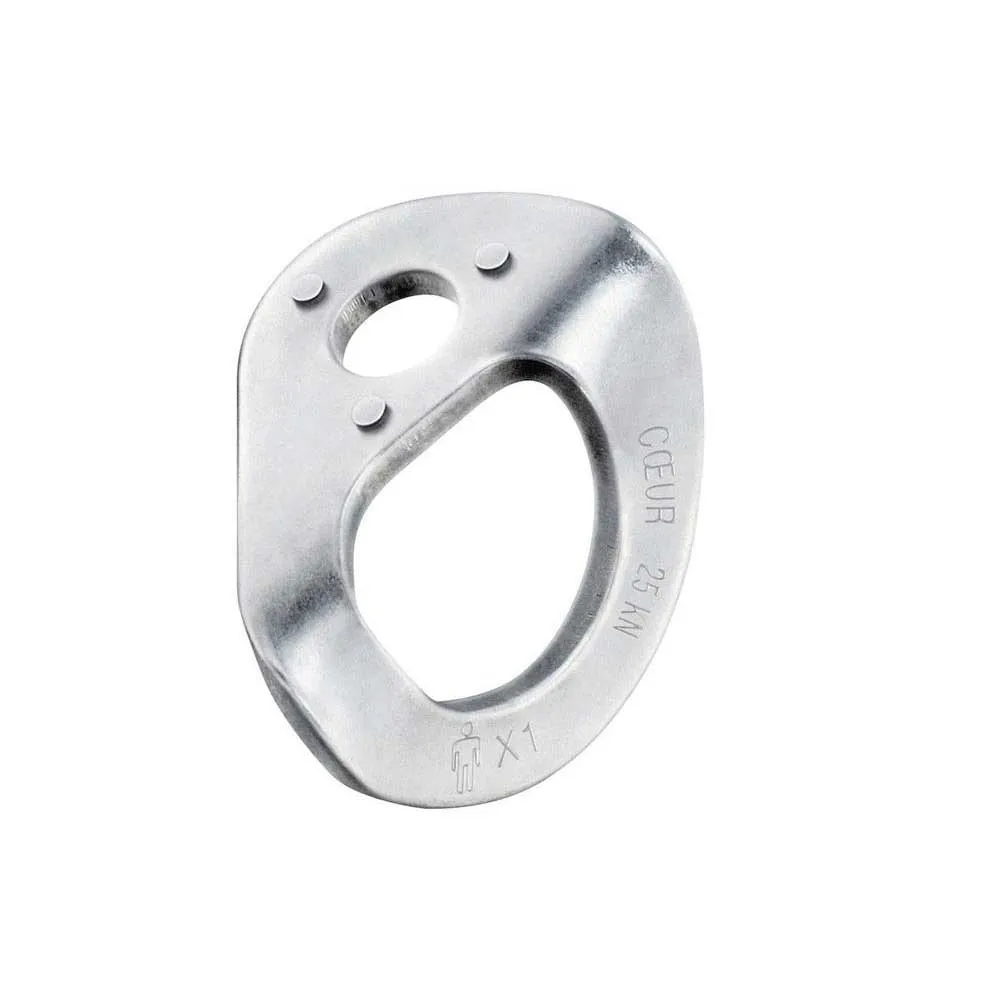 Petzl Coeur Steel 12 Mm Ankarplatta 20 Enheter, Grey, One Size
