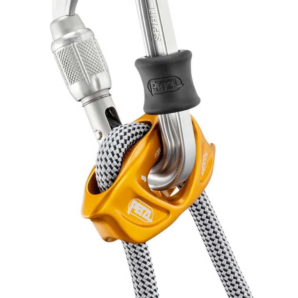 Petzl Evolv Adjust Positioning Säkringsbroms, Grey / orange, 15-150cm