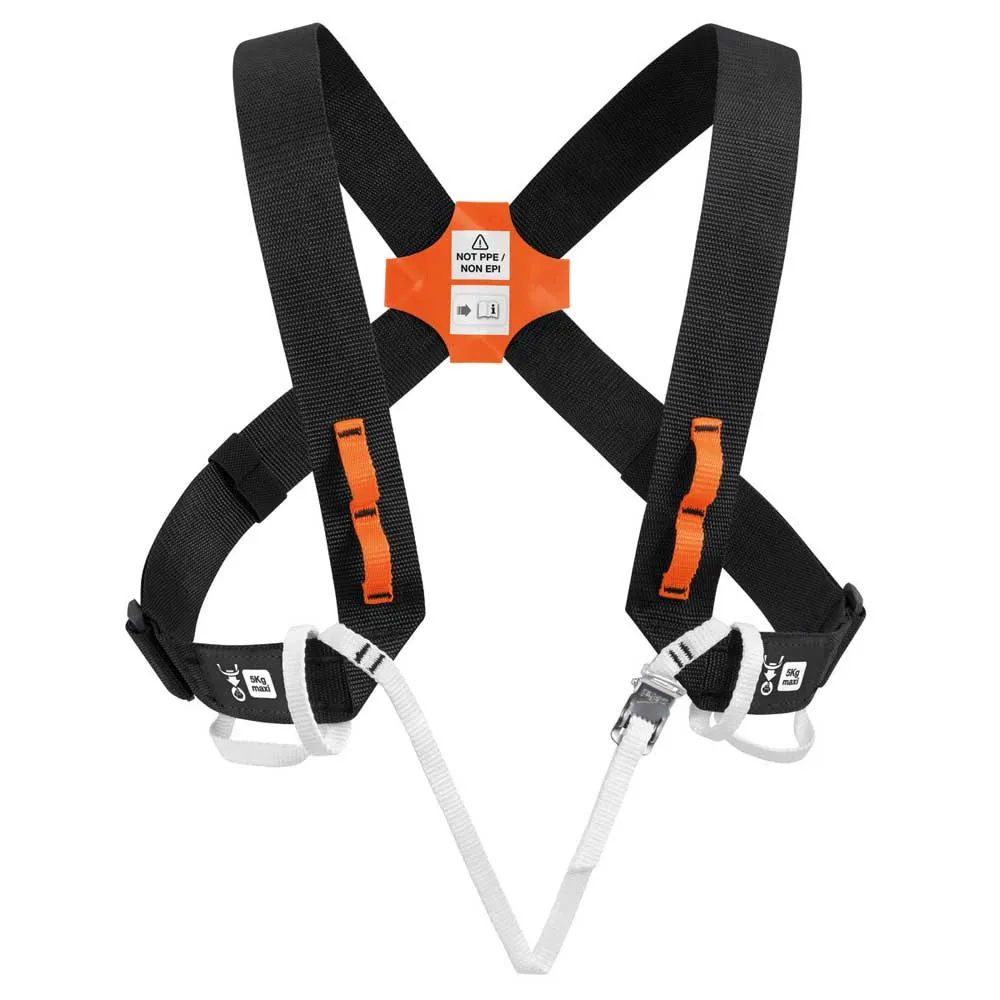 Petzl Explo Bröstsele, Black, One Size