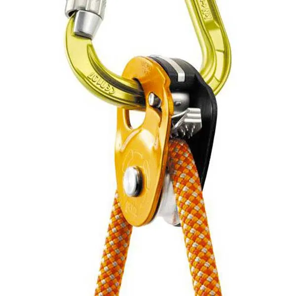 Petzl Micro Traxion Talja, Golden, One Size