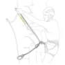 Petzl Scorpio Eashook Lanyards Och Energiabsorbenter, Multicolor