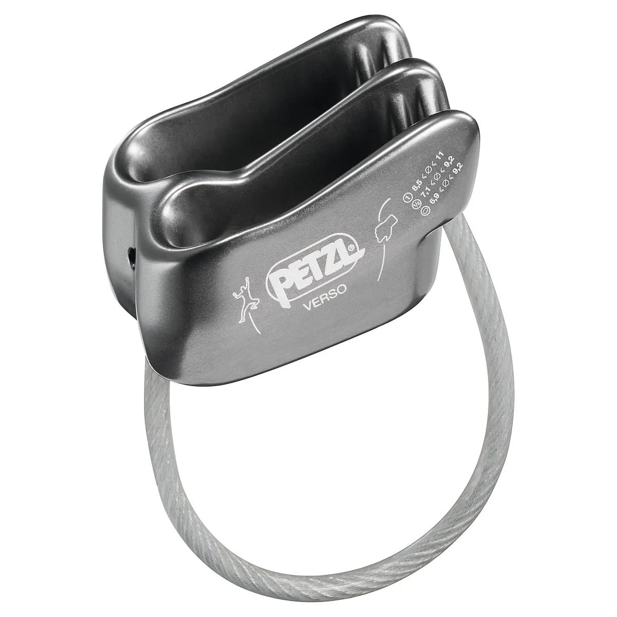 Petzl Verso, Grey, One Size Petzl Verso, Grey, One Size