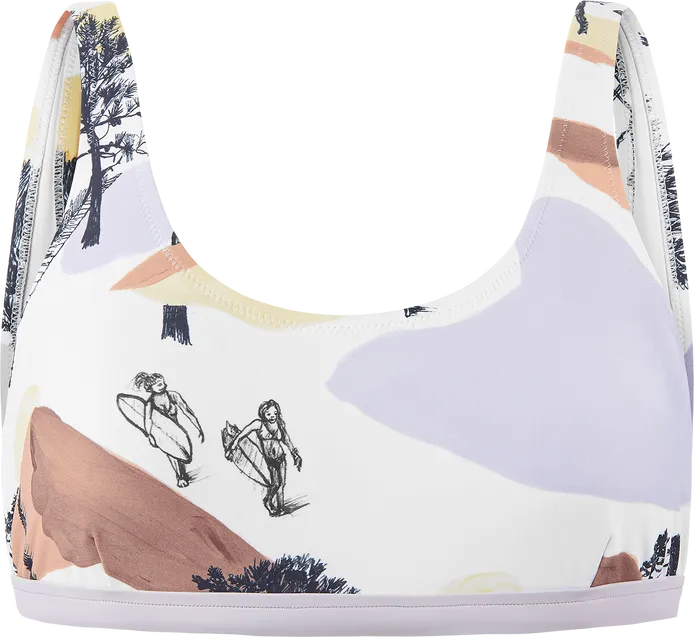 Picture Organic Clothing Women's Clove Print Bralette Top Picture Organic Clothing Women's Clove Print Bralette Top