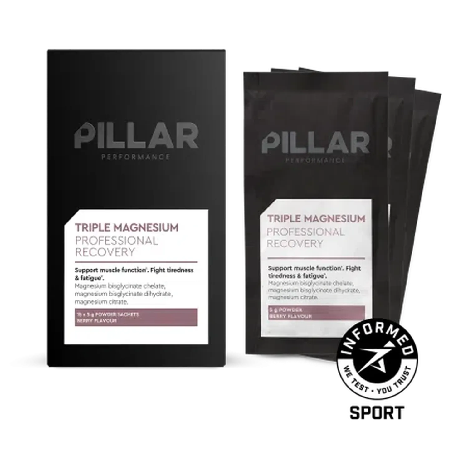 Pillar Performance Professional Recovery Triple Magnesium Travel Pack Pillar Performance Professional Recovery Triple Magnesium Travel Pack
