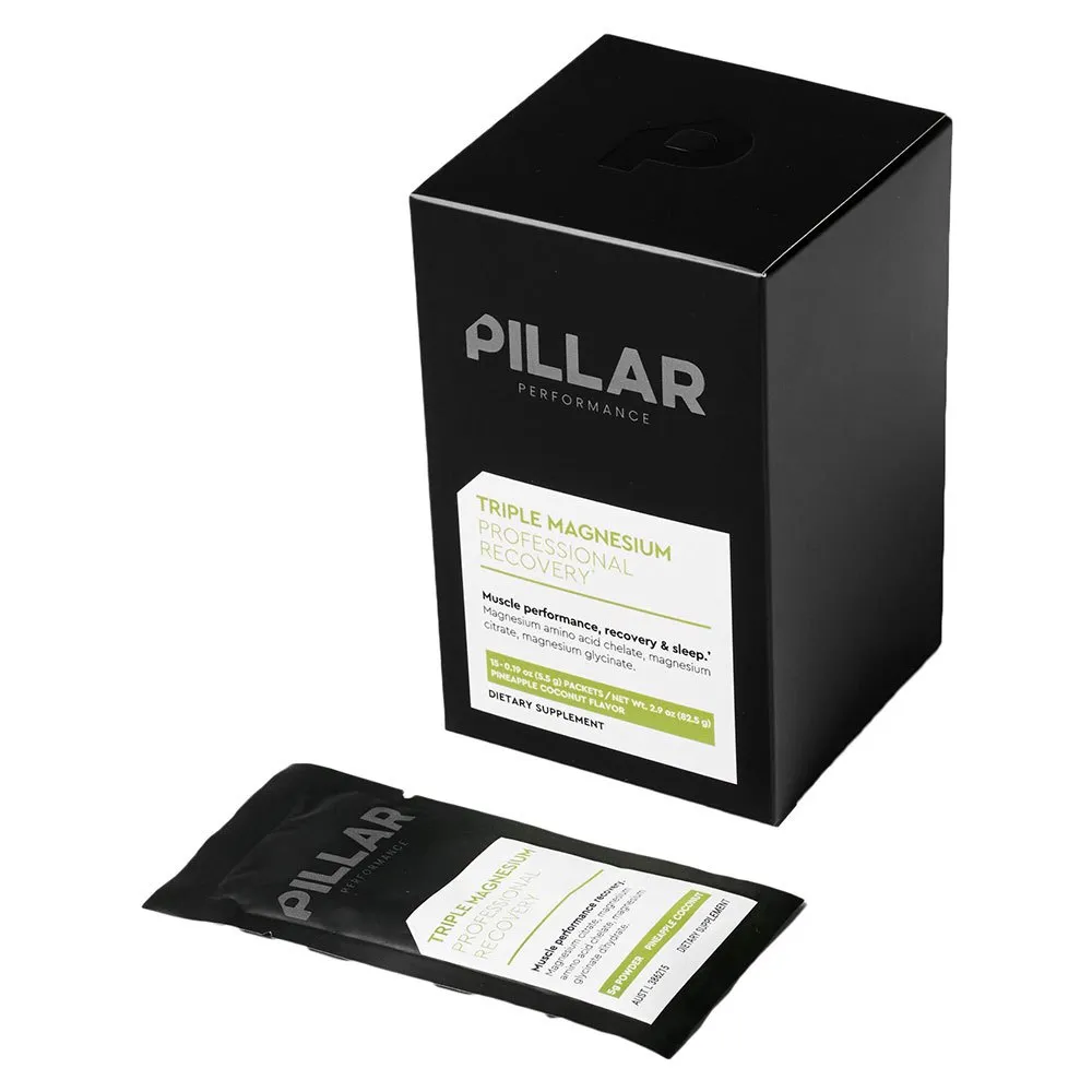 Pillar Performance Triple Magnesium Travel Återhämtningsdos I Ask Bär 15 Enheter