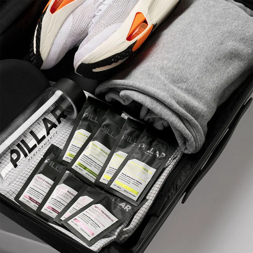 Pillar Performance Triple Magnesium Travel Återhämtningsdos I Ask Bär 15 Enheter