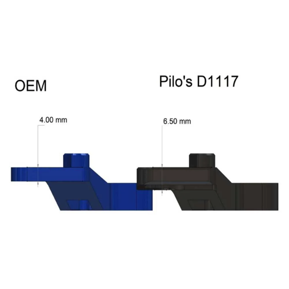 Pilo D1117 Gt Växelöra, Black, One Size