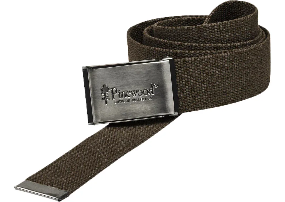 Pinewood Canvas Belt, Brown, One Size