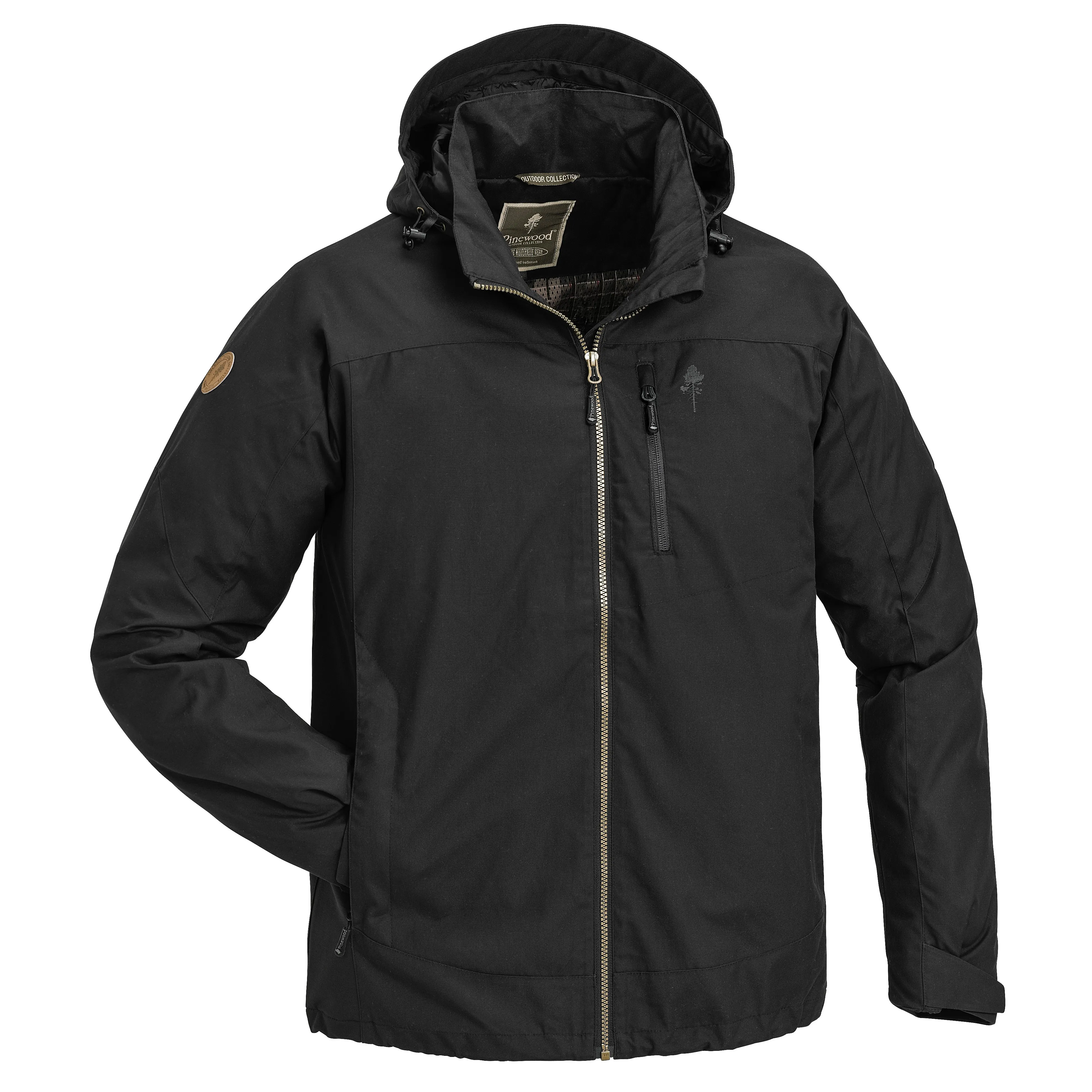 Pinewood Kids' Caribou TC Jacket, Svart, 116cm Pinewood Kids' Caribou TC Jacket, Svart, 116cm