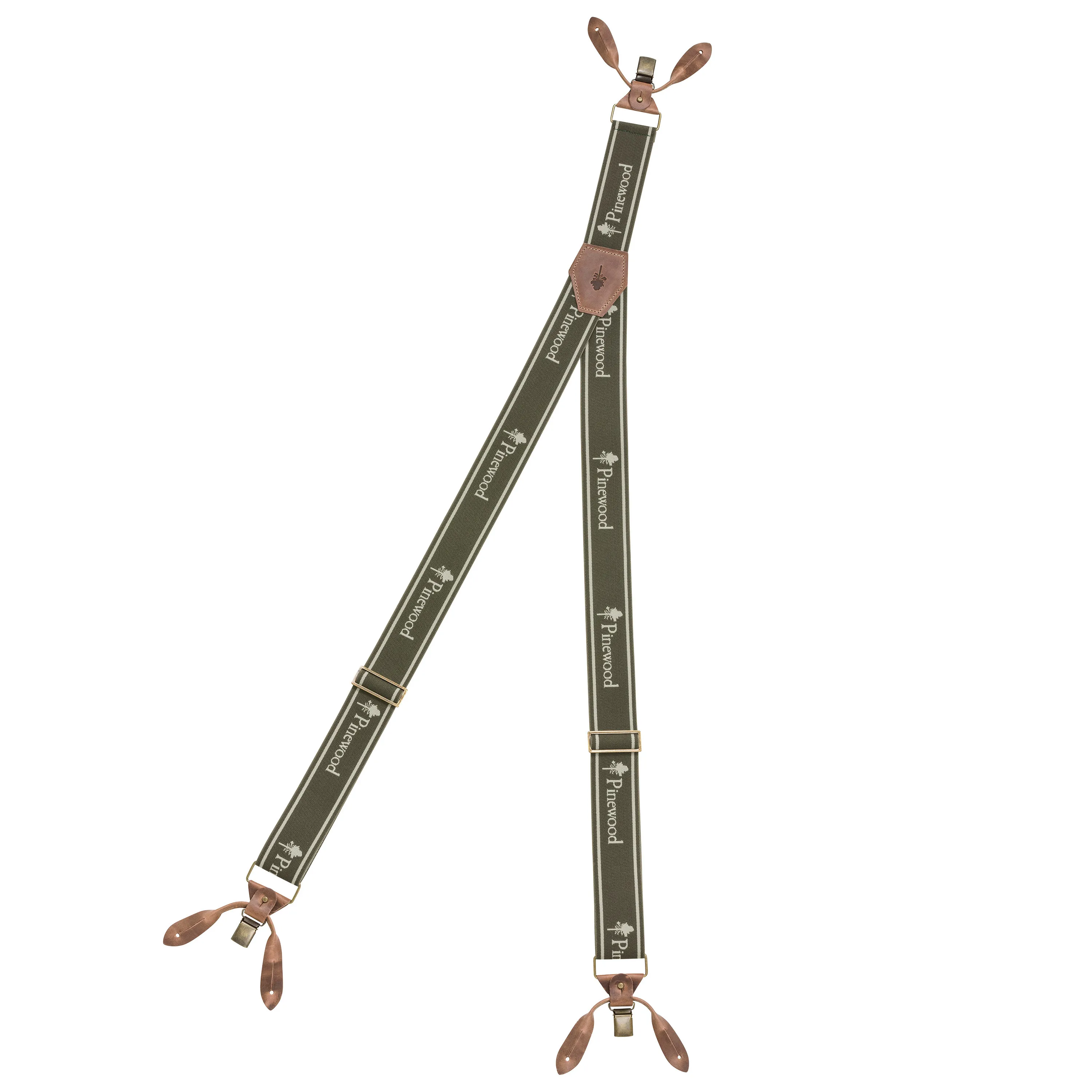 Pinewood Logo 2.0 Suspenders, D.Olive, One Size Pinewood Logo 2.0 Suspenders, D.Olive, One Size