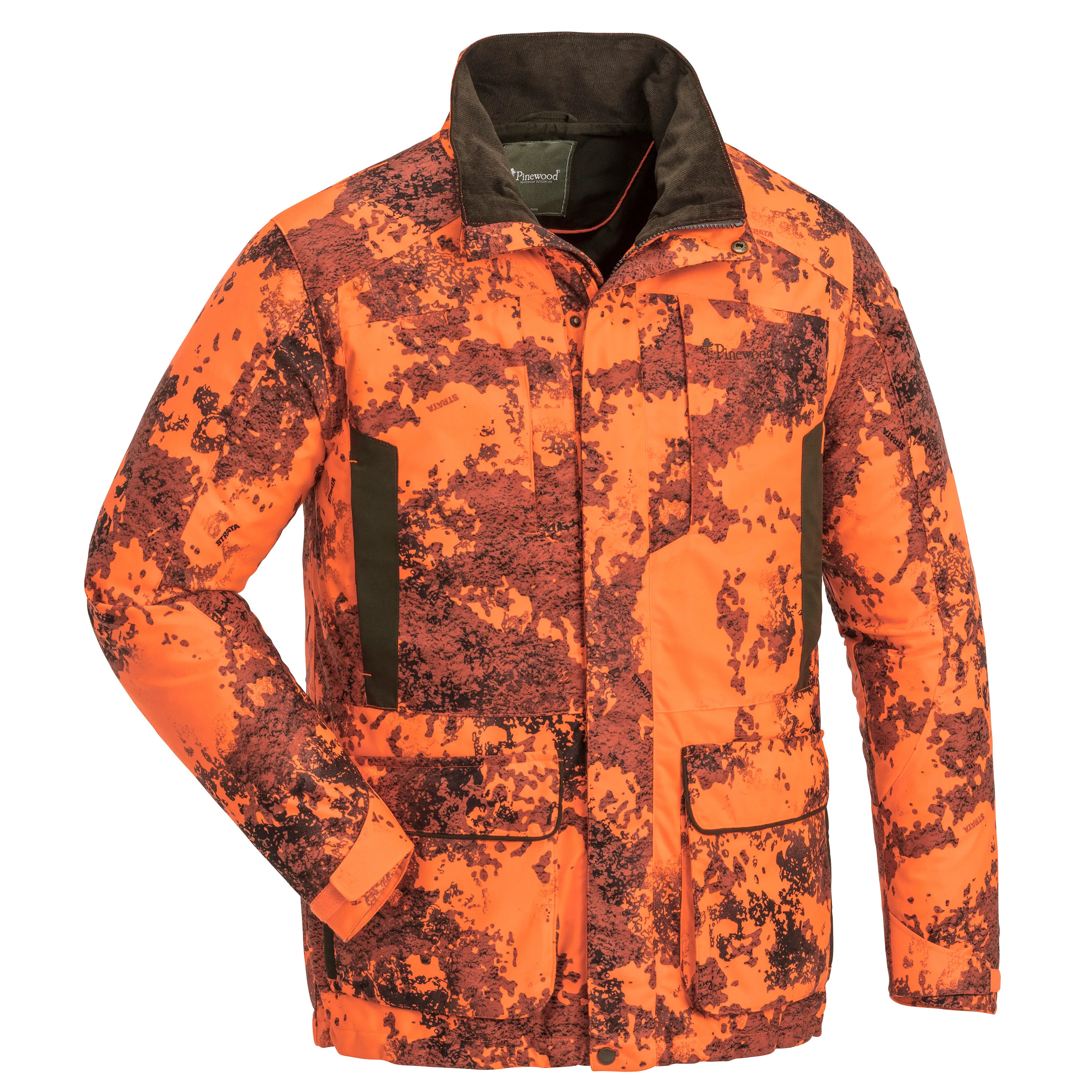 Pinewood Men's Småland Light Camou Jacket, Strata blaze/suedebr Pinewood Men's Småland Light Camou Jacket, Strata blaze/suedebr
