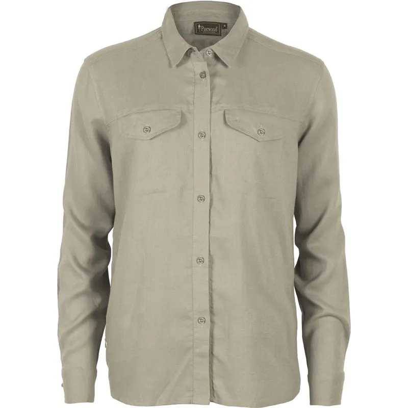 Pinewood Värnamo InsectSafe Linen L/S SHIRT W
