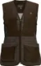 Pinewood Women's Shooting Vest, Suede Brown