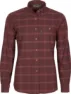 Pinewood Women's Värnamo Flannel Shirt, Earth plum