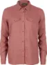 Pinewood Women's Värnamo Insectsafe Long Sleeve Linen Shirt, Brick Pink