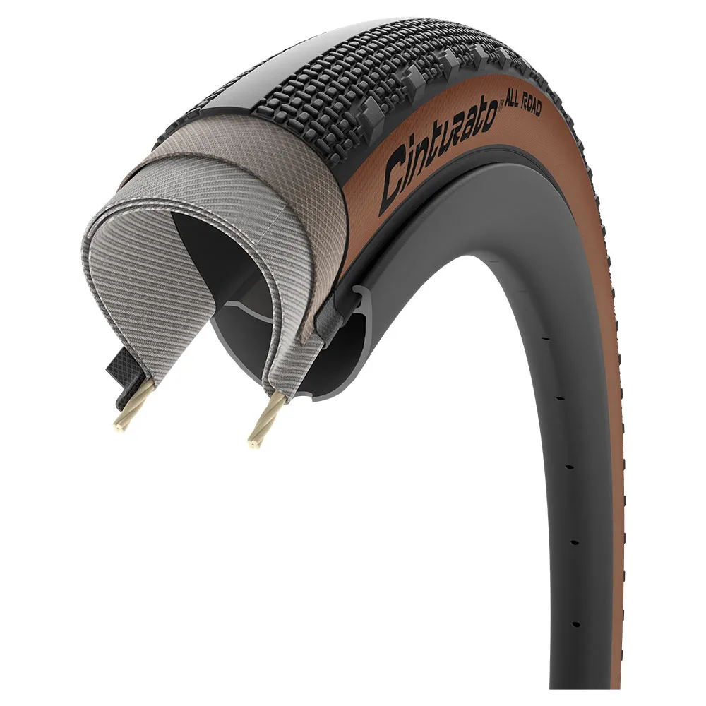 Pirelli Cinturato™ All Road Classic 60 Tpi Tubeless 700 X 50 Graveldäck, Black / tan, 700 x 50 Pirelli Cinturato™ All Road Classic 60 Tpi Tubeless 700 X 50 Graveldäck, Black / tan, 700 x 50