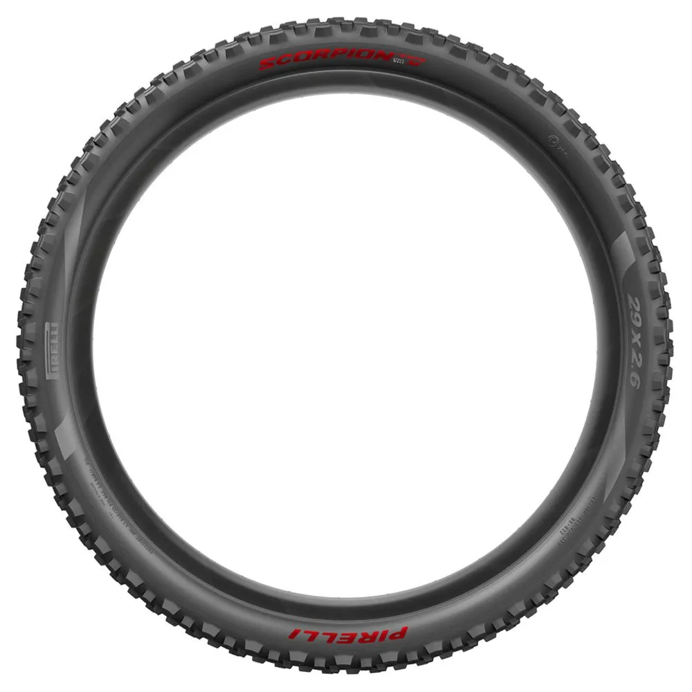 Pirelli Scorpion E-mtb M Hyperwall V2 27.5´´ X 2.6 Mtb-däck, Black / red, 27.5" x 2.60