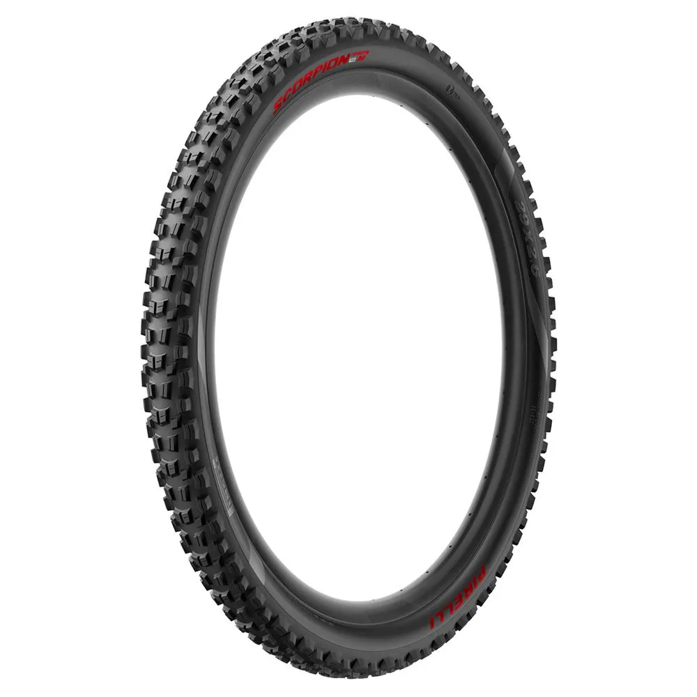 Pirelli Scorpion E-mtb M Hyperwall V2 27.5´´ X 2.6 Mtb-däck, Black / red, 27.5" x 2.60