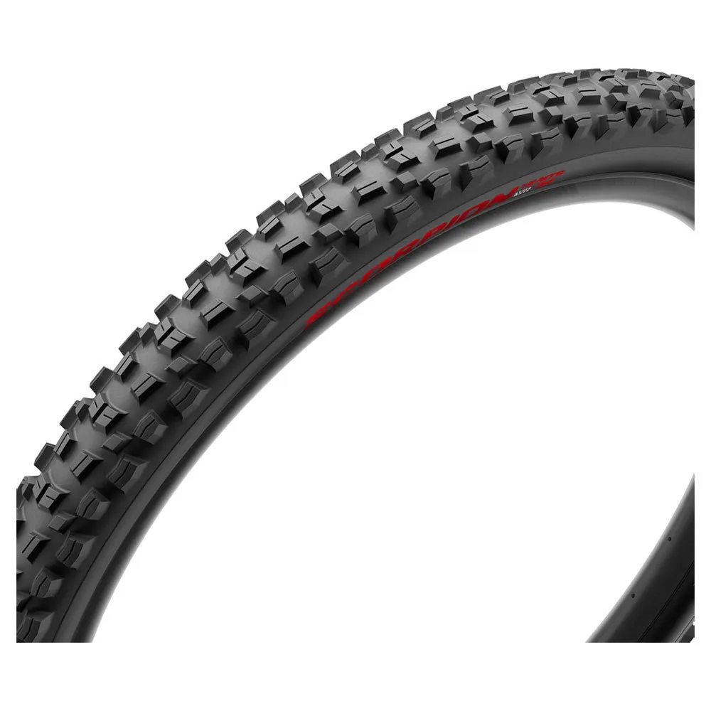 Pirelli Scorpion E-mtb M Hyperwall V2 27.5´´ X 2.6 Mtb-däck, Black / red, 27.5" x 2.60