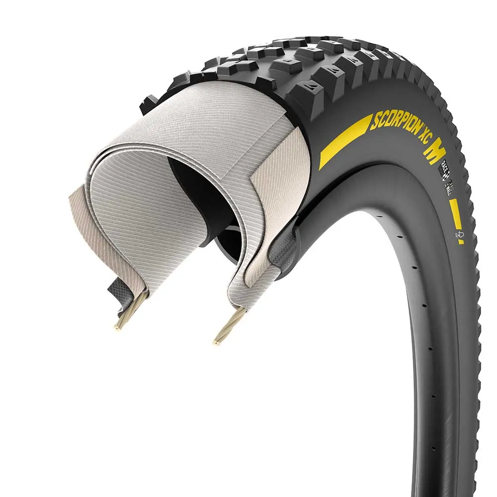 Pirelli Scorpion™ Race Xc M Prowall Team Edition 120tpi Tubeless 29´´ X 2.4 Mtb-däck, Black / Yellow, 29" x 2.4 Pirelli Scorpion™ Race Xc M Prowall Team Edition 120tpi Tubeless 29´´ X 2.4 Mtb-däck, Black / Yellow, 29" x 2.4