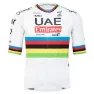 Pissei Replica World Champion Tadej Pogacar 2024 Uae Team Emirates Korta ärmar Cykeltröja