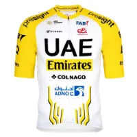 Pissei Uae Team Emirates - Tour De France 2024 Replica Korta ärmar Cykeltröja