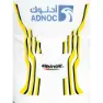 Pissei Uae Team Emirates-tour De France 2024 Replica Korta ärmar Cykeltröja Refurbished, Yellow / white