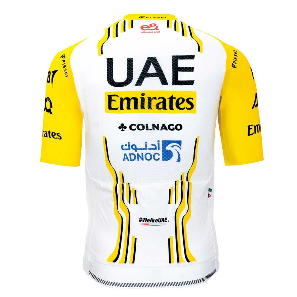 Pissei Uae Team Emirates - Tour De France 2024 Replica Korta ärmar Cykeltröja
