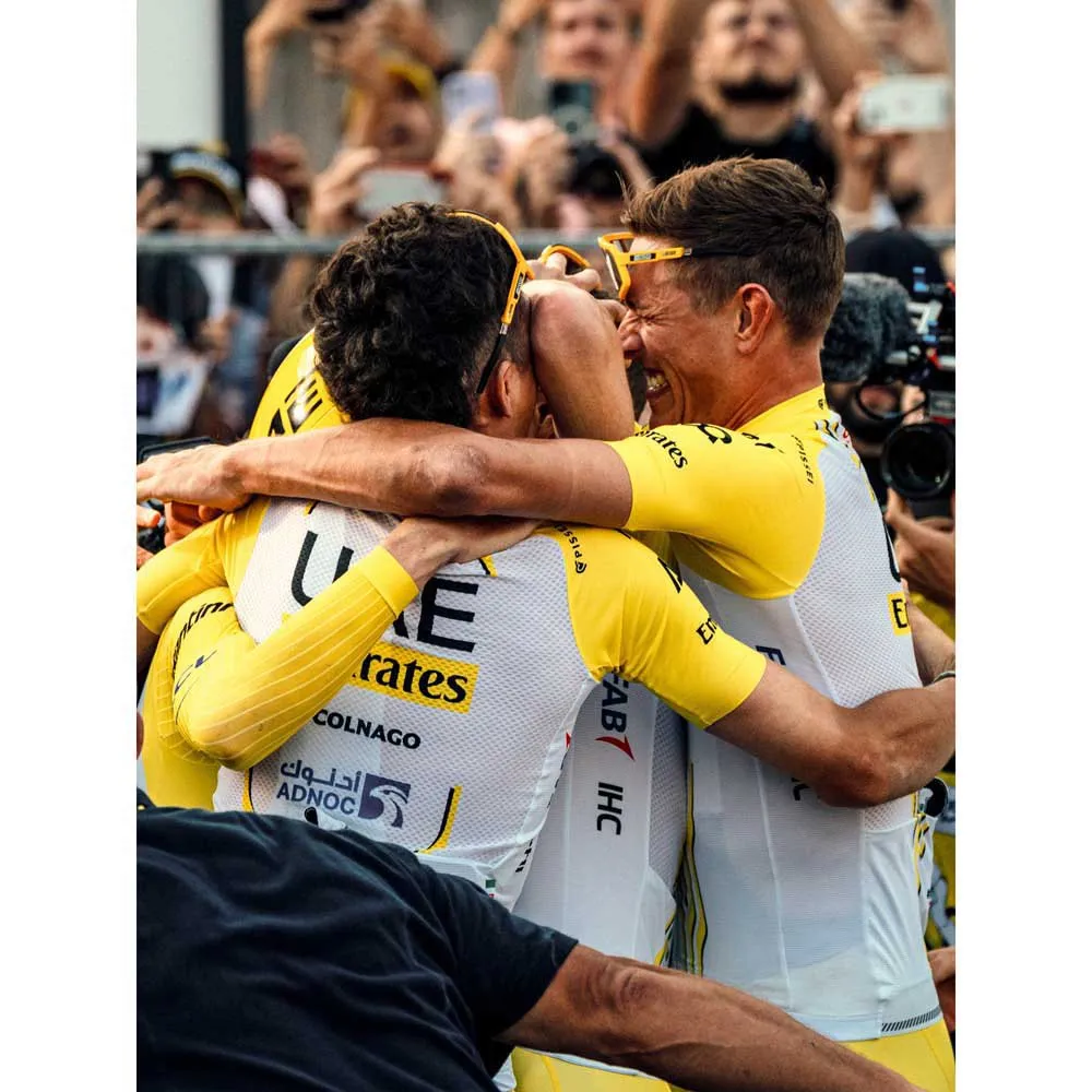 Pissei Uae Team Emirates - Tour De France 2024 Replica Korta ärmar Cykeltröja