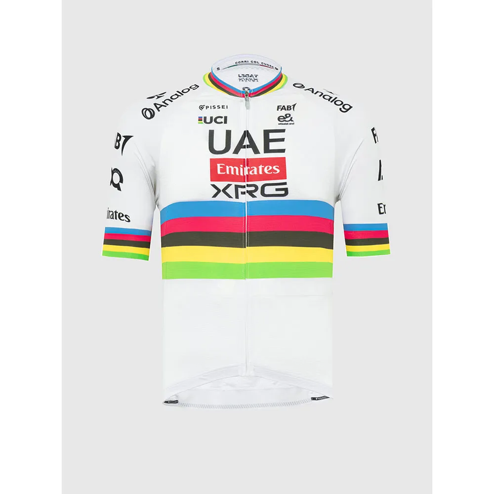 Pissei Uae Team Emirates-xrg 2025 Magistrale Official Korta ärmar Cykeltröja