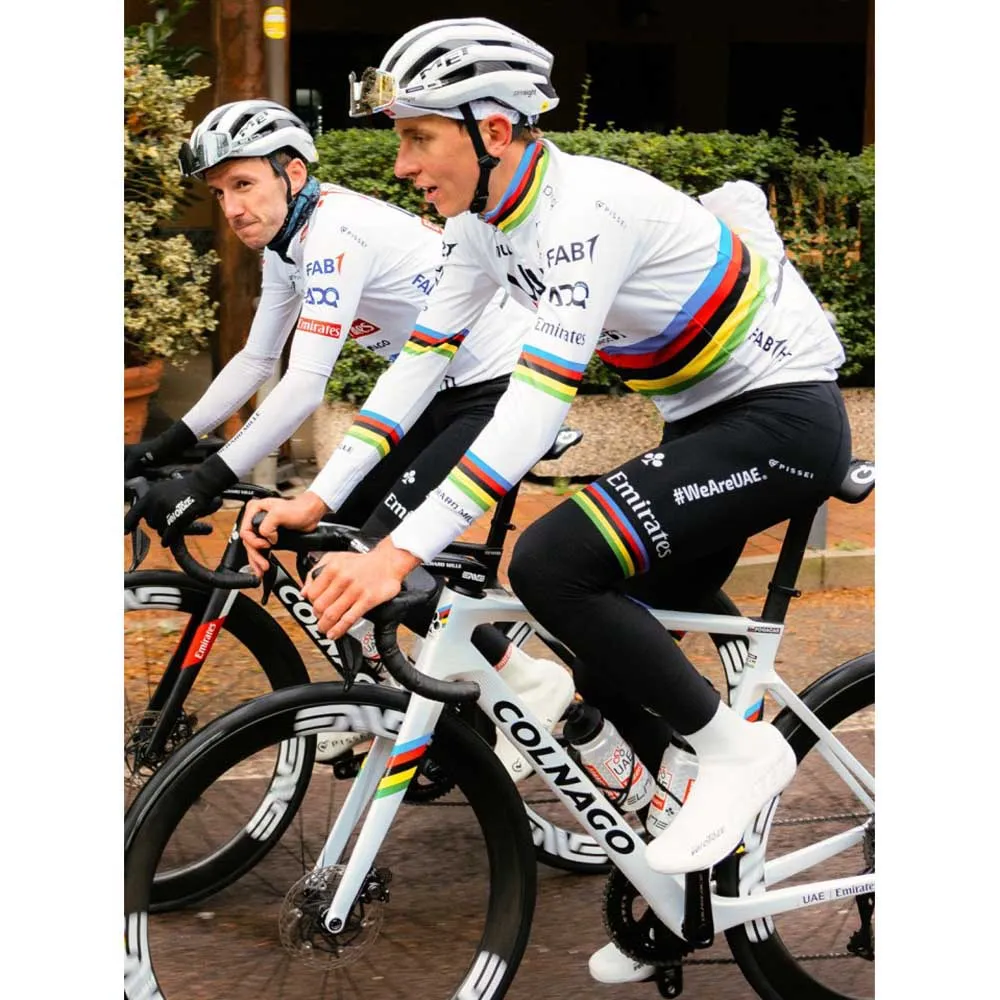 Pissei Winter World Champion Tadej Pogacar 2024 Uae Team Emirates Långärmad Trikå, Tp24