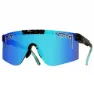 Pit Viper The 2000´s Hail Sagan Polariserade Solglasögon, Black / turquoise, Blue Mirror/CAT3