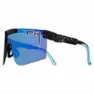 Pit Viper The 2000´s Hail Sagan Polariserade Solglasögon, Black / turquoise, Blue Mirror/CAT3