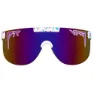 Pit Viper The Elipticals Jet Ski Solglasögon, White / turquoise, Rainbow Mirror/CAT3