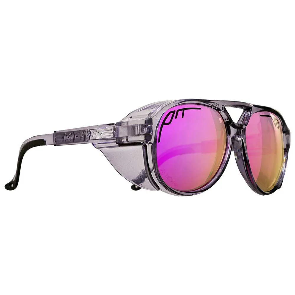 Pit Viper The Exciters Smoke Show Polariserade Solglasögon, Clear black, Pink Mirror/CAT3