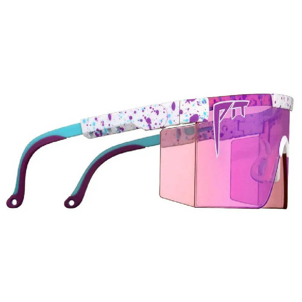 Pit Viper The Intimidators Jet Ski Climax Solglasögon, White / turquoise, Clear Purple/CAT2
