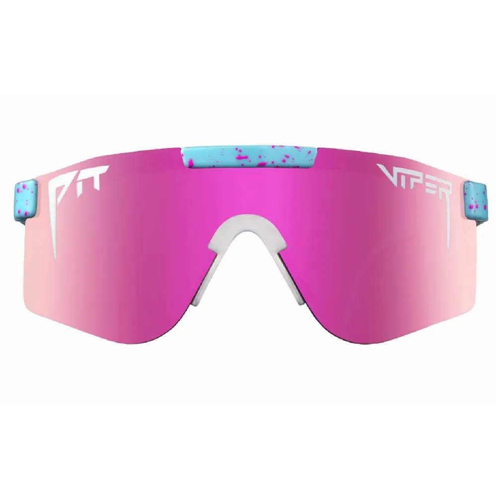 Pit Viper The Originals Double Wides Gobby Polariserade Solglasögon, Blue / white, Pink/CAT3 Pit Viper The Originals Double Wides Gobby Polariserade Solglasögon, Blue / white, Pink/CAT3