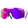Pit Viper The Originals Double Wides Labrights Polariserade Solglasögon, White / black, Purple Mirror/CAT3